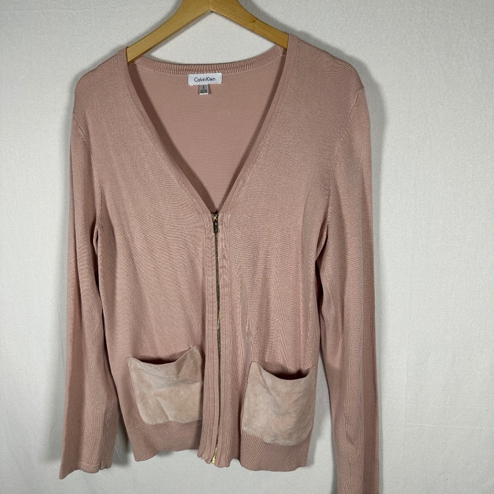 Calvin Klein Large zip up cardigan